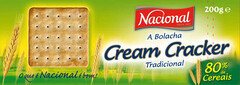 Nacional A Bolacha Cream Cracker Tradicional 80% de Cereais O que é Nacional é bom!