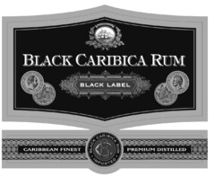 Black Caribica Rum Black Label Caribbean finest premium destilled