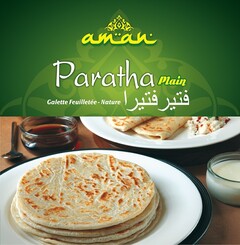 aman Paratha Plain Galette Feuilletee - Nature