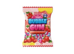 FILLED CANDIES WITH CHEWING GUM FLAVOR BUBBLE GUM STRAWBERRY FINAL-SWEET