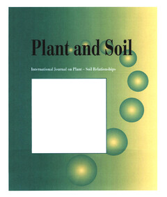 Plant and Soil International Journal on Plant - Soil Relationships