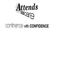 Attends total care continence with CONFIDENCE
