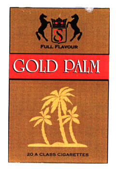 FULL FLAVOUR GOLD PALM 20 A CLASS CIGARETTES