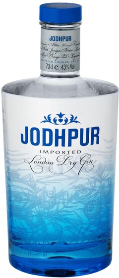 JODHPUR, IMPORTED LONDON DRY GIN