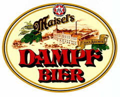 Maisel's DAMPF BIER DAS AECHTE BRAUEREI GEBR. MAISEL BAYREUTH