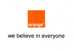 orange we believe in everyone