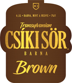 Transylvanian CSÍKI SÖR BARNA Brown