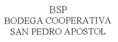 BSP BODEGA COOPERATIVA SAN PEDRO APOSTOL