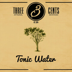 3 THREE CENTS ARTISANAL BEVERAGES Tonic Water EST.2014