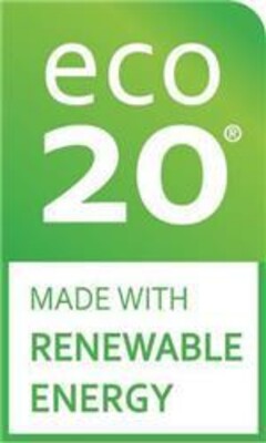 ECO20 MADE WITH SOLAR ENERGY