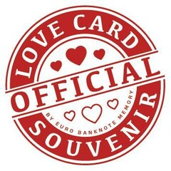 LOVE CARD OFFICIAL SOUVENIR  BY EURO BΑΝΚΝΟΤΕ MEMORY