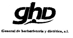 ghD General de herboristería y dietética, s.l-