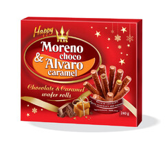 FLIS Happy Moreno choco&Alvaro caramel Chocolate & Carmel wafer rolls
