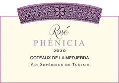 ROSE PHENICIA 2020 COTEAUX DE LA MEDJERDA VIN SUPERIEUR DE TUNISIE