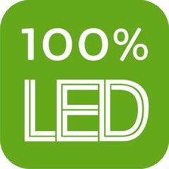 100% LED