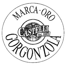 MARCA ORO GORGONZOLA CASTELLI DAL 1892