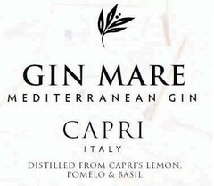 GIN MARE MEDITERRANEAN GIN CAPRI ITALY DISTILLED FROM CAPRI'S LEMON, POMELO & BASIL