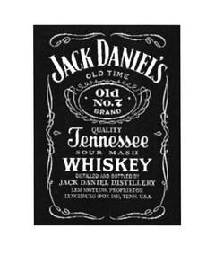 JACK DANIEL'S OLD TIME Old No. 7 BRAND QUALITY Tennessee WHISKEY