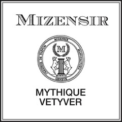 MIZENSIR MYTHIQUE VETYVER CREATEUR DE PARFUM MIZENSIR MANUFACTURA GENEVE