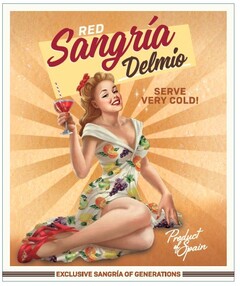 RED SANGRÍA DELMIO SERVE VERY COLD! PRODUCT OF SPAIN EXCLUSIVE SANGRÍA OF GENERATIONS