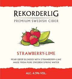 REKORDERLIG PREMIUM SWEDISH CIDER STRAWBERRY-LIME