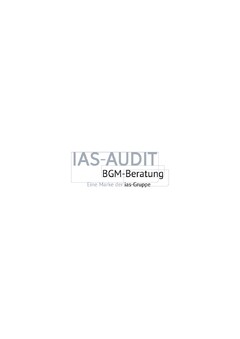 IAS-AUDIT BGM-Beratung Eine Marke der ias-gruppe