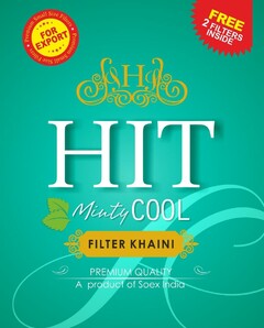 H HIT Minty COOL FILTER KHAINI PREMIUM QUALITY A product of Soex India