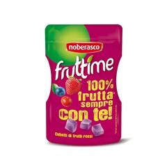 noberasco fruttime 100% frutta sempre con te! Cubetti di frutti rossi