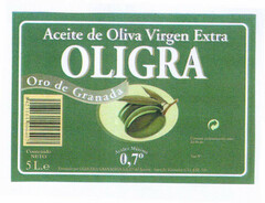OLIGRA Aceite de Oliva Virgen Extra Oro de Granada