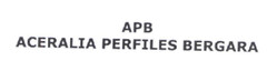 APB ACERALIA PERFILES BERGARA