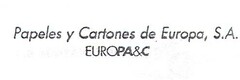 Papeles y Cartones de Europa, S.A. EUROPA&C