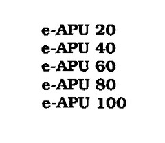 e-APU 20 e-APU 40 e-APU 60 e-APU 80, e-APU 100