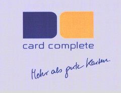 card complete Mehr als gute Karten.