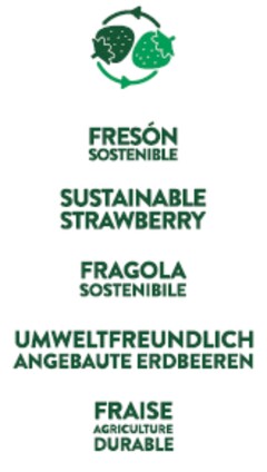 FRESON SOSTENIBLE SUSTAINABLE STRAWBERRY UNWELTFREUNDLICH ANGEBAUTE ERDBEEREN FRAISE AGRICULTURE DUR