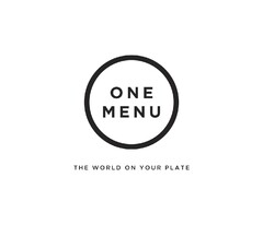 One menu the world on your plate