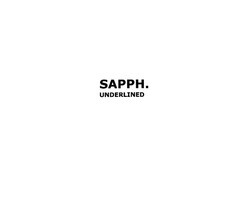 SAPPH. UNDERLINED