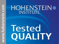 HOHENSTEIN INSTITUT Tested QUALITY www.hohenstein.com