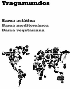 Tragamundos Barra asiática Barra mediterránea Barra vegetariana