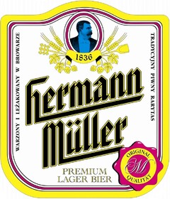 1836 Hermann Müller PREMIUM LAGER BIER ORIGINAL QUALITAT