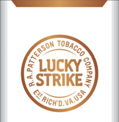 LUCKY STRIKE R.A. PATTERSON TOBACCO COMPANY EST RICH'D. V.A. USA