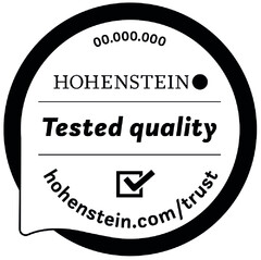 HOHENSTEIN Tested quality - hohenstein.com/trust
