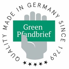 Green Pfandbrief Quality Made in Germany Since 1769