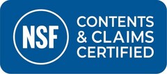 NSF CONTENTS & CLAIMS CERTIFIED
