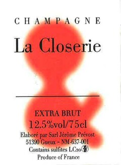 CHAMPAGNE La Closerie EXTRA BRUT