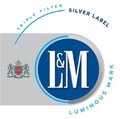 L&M SILVER LABEL LUMINOUS MARK TRIPLE FILTER