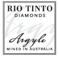 RIO TINTO DIAMONDS Argyle MINED IN AUSTRALIA