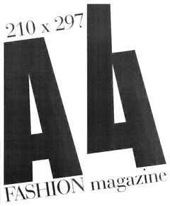 210x297 A4 FASHION magazine