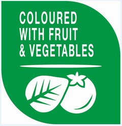 COLOURED WITH FRUIT & VEGETABLES