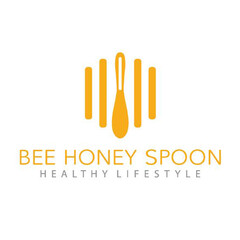 BEE HONEY SPOON HEALTHY LIFESTYLE