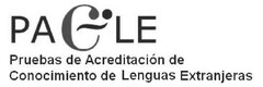 PACLE PRUEBAS DE ACREDITACION DE CONOCIMIENTO DE LENGUAS EXTRANJERAS